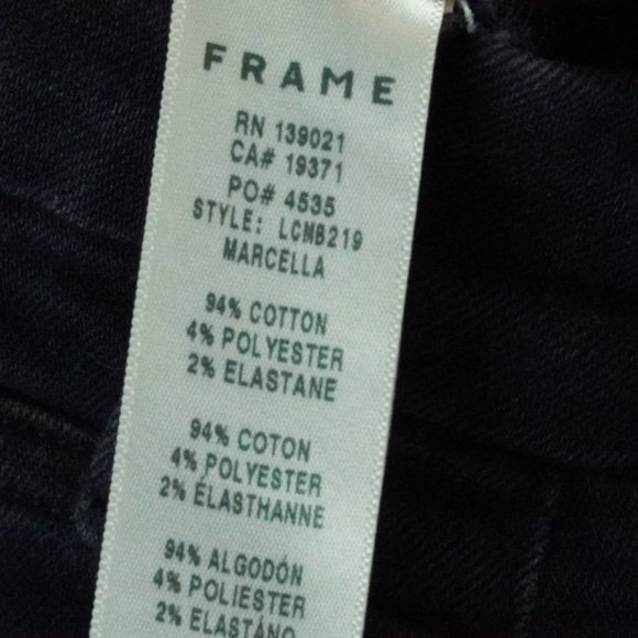 Frame Le Crop Mini Boot Womens 27 Blue Denim - Picture 7 of 12